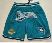 Men's Florida Marlins Green Just Don Swingman Shorts