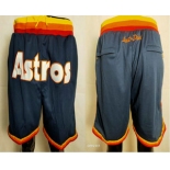 Men's Houston Astros Navy Blue Just Don Shorts Swingman Shorts