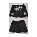 Men's Los Angeles Dodgers Black Shorts (Run Small)