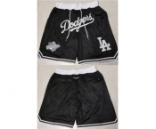 Men's Los Angeles Dodgers Black Shorts (Run Small)