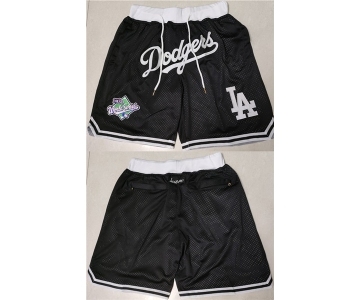 Men's Los Angeles Dodgers Black Shorts (Run Small)