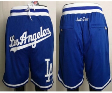 Men's Los Angeles Dodgers Blue Just Don Shorts Swingman Shorts