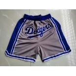 Men's Los Angeles Dodgers Just Don 2020 Gray Shorts