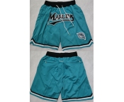 Men's Miami Marlins Blue Shorts (Run Small)