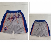 Men's New York Mets Just Don Gray Swingman Shorts