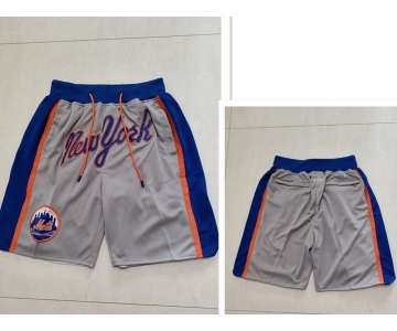 Men's New York Mets Just Don Gray Swingman Shorts