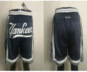 Men's New York Yankees Navy Blue Just Don Shorts Swingman Shorts