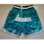 Men's Seattle Mariners Green Just Don Shorts Swingman Shorts