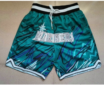 Men's Seattle Mariners Green Just Don Shorts Swingman Shorts