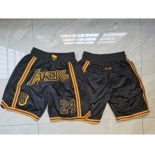 Lakers Teams Black 8 & 24 Just Don With Pocket Swingman Shorts