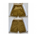 Men Los Angeles Lakers Tawny Shorts Run Small