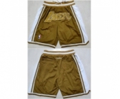 Men Los Angeles Lakers Tawny Shorts Run Small