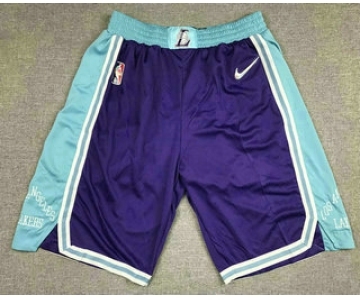 Men's Los Angeles Lakers Purple Nike Diamond 2022 City Edition Swingman Stitched Shorts