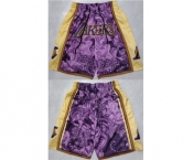 Men's Los Angeles Lakers Purple Yellow Shorts