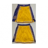 Men's Los Angeles Lakers Yellow Shorts (Run Small)