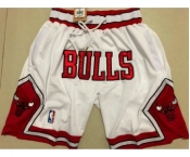 Bulls White 1997-98 Limited Shorts