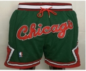 Chicago Bulls Green With Chicago Swingman Throwback Shorts