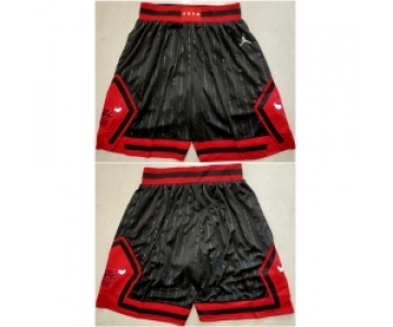 Men Chicago Bulls Black Mitchell Ness Shorts Run Small 1