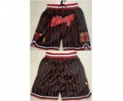 Men Chicago Bulls Black Mitchell Ness Shorts Run Small