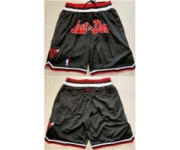 Men Chicago Bulls Black Mitchell Ness Shorts