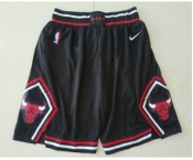 Men's Chicago Bulls Black 2019 Nike Swingman Stitched NBA Shorts