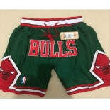 Men's Chicago Bulls Green 2008-09 Swingman Just Don Shorts