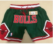 Men's Chicago Bulls Green 2008-09 Swingman Just Don Shorts