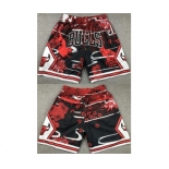 Men's Chicago Bulls Red Black Shorts