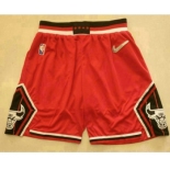 Men's Chicago Bulls Red Nike 75th Anniversary Diamond 2021 Stitched Shorts