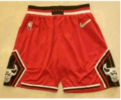 Men's Chicago Bulls Red Nike 75th Anniversary Diamond 2021 Stitched Shorts