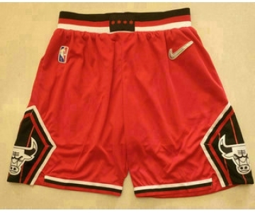 Men's Chicago Bulls Red Nike 75th Anniversary Diamond 2021 Stitched Shorts