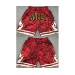 Men's Chicago Bulls Red Shorts (Run Small)