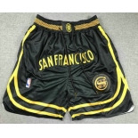 Men's Golden State Warriors Back 2023 City Edition Swingman Stitched Shorts