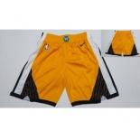 Warriors Yellow Earned Edition Nike Swingman Shorts