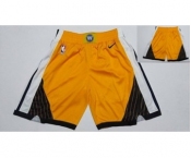 Warriors Yellow Earned Edition Nike Swingman Shorts