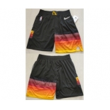 Men's Utah Jazz Black 75th Anniversary Shorts