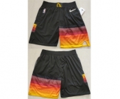 Men's Utah Jazz Black 75th Anniversary Shorts