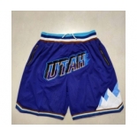 Men's Utah Jazz purple pocket Shorts