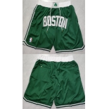 Men's Boston Celtics Green Shorts (Run Small)