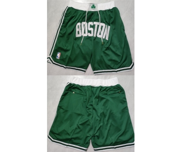 Men's Boston Celtics Green Shorts (Run Small)