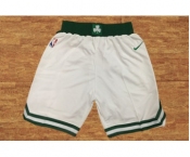 Men's Boston Celtics White Nike NBA Shorts