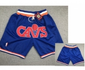 Cavaliers Blue Just Don Mesh Throwback With Pocket Shorts