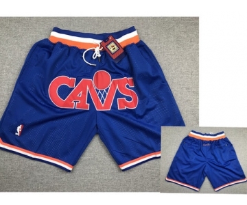 Cavaliers Blue Just Don Mesh Throwback With Pocket Shorts