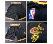 Men's Cleveland Cavaliers 2016 New Black Shorts