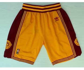 Men's Cleveland Cavaliers Yellow Throwback Short