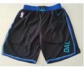 Men Nike Dallas Mavericks Black NBA Swingman City Edition Shorts