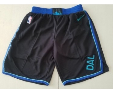 Men Nike Dallas Mavericks Black NBA Swingman City Edition Shorts