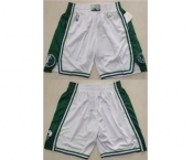 Men's Dallas Mavericks White 75th Anniversary Shorts (Run Small)