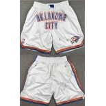 Men's Oklahoma City Thunder White Shorts