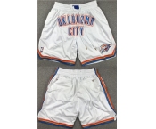 Men's Oklahoma City Thunder White Shorts